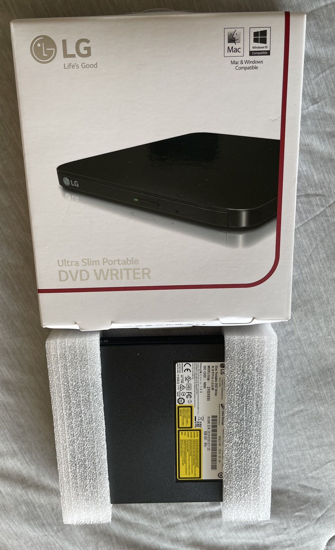 LG, Ultra Slim Portable DVD Writer Used once and kept in the box… Like new …