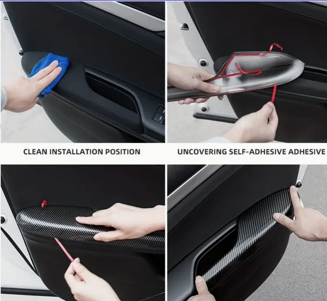 4 pcs, Cover Trim for 2016-2021 Honda, Door Armrest Protector Civic Sedan & Hatc