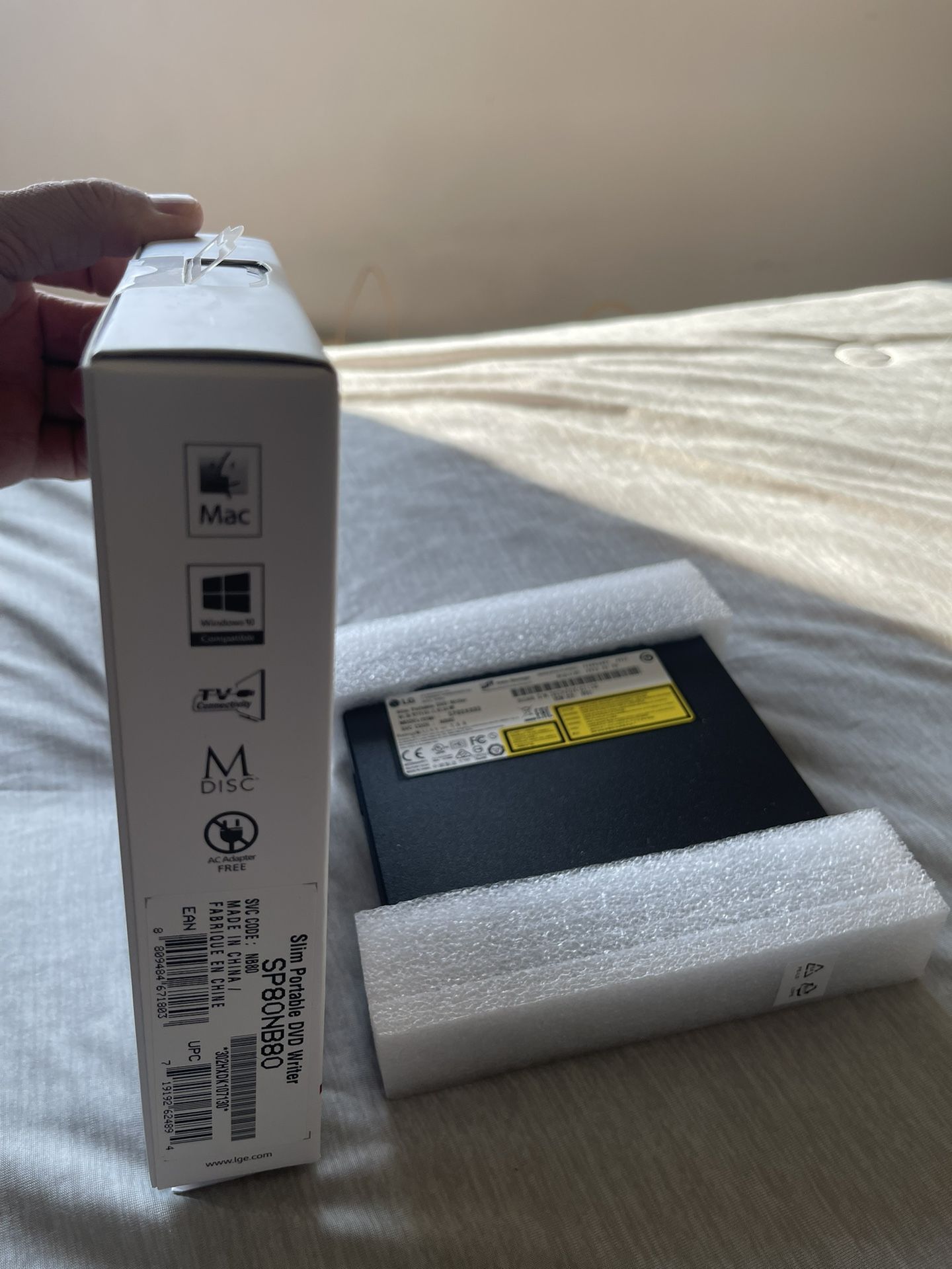 LG, Ultra Slim Portable DVD Writer Used once and kept in the box… Like new …