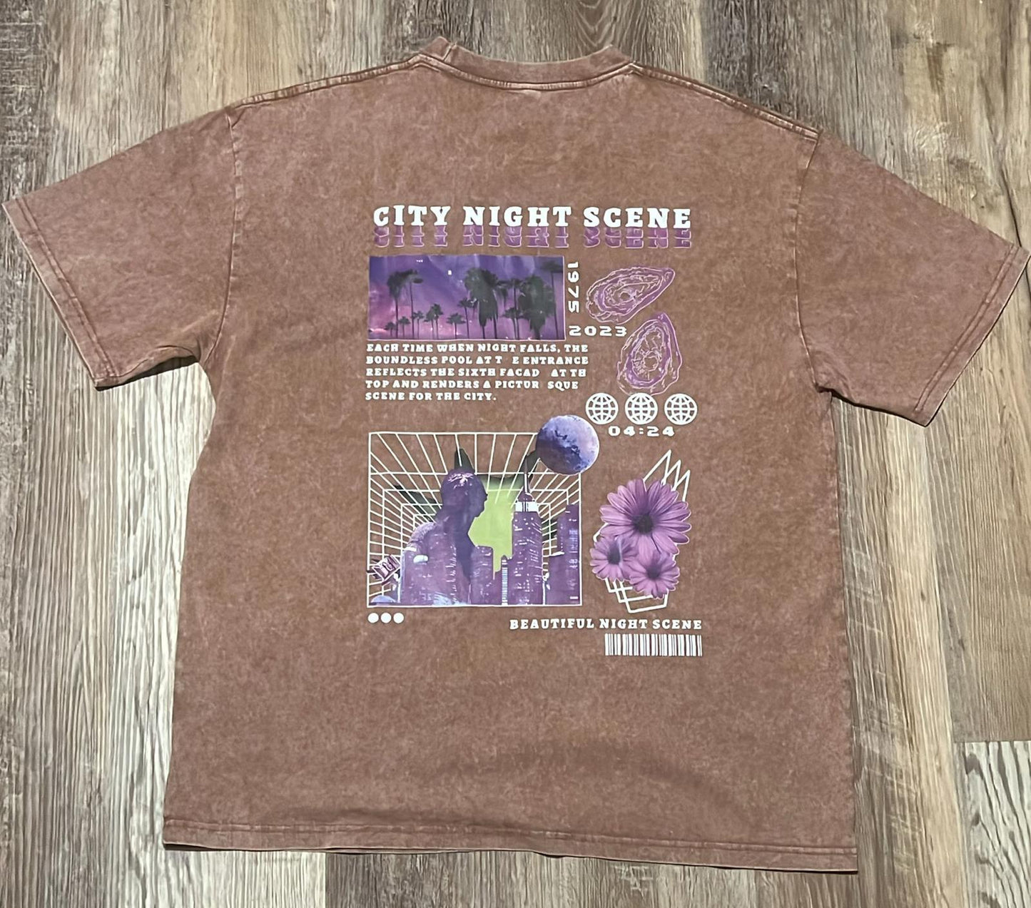 E#675-L-cotton 100%, super soft, super comfy, graphic tee