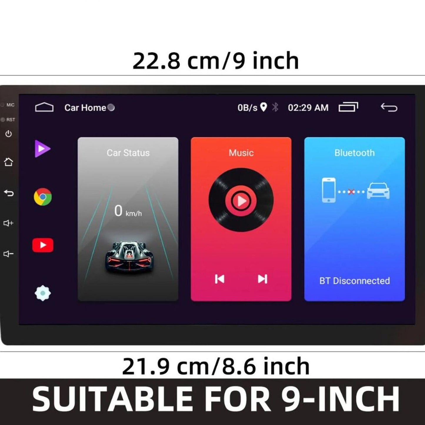 Car Android 13, 6G+128G Player-9",10'' A15 MAX solution,1280x720 IPS screen,Wifi
