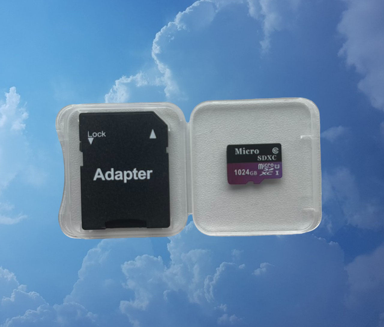 2 pics Micro SD card (1024 GB, 512 GB) with Adapter, memory card for PC, camera.