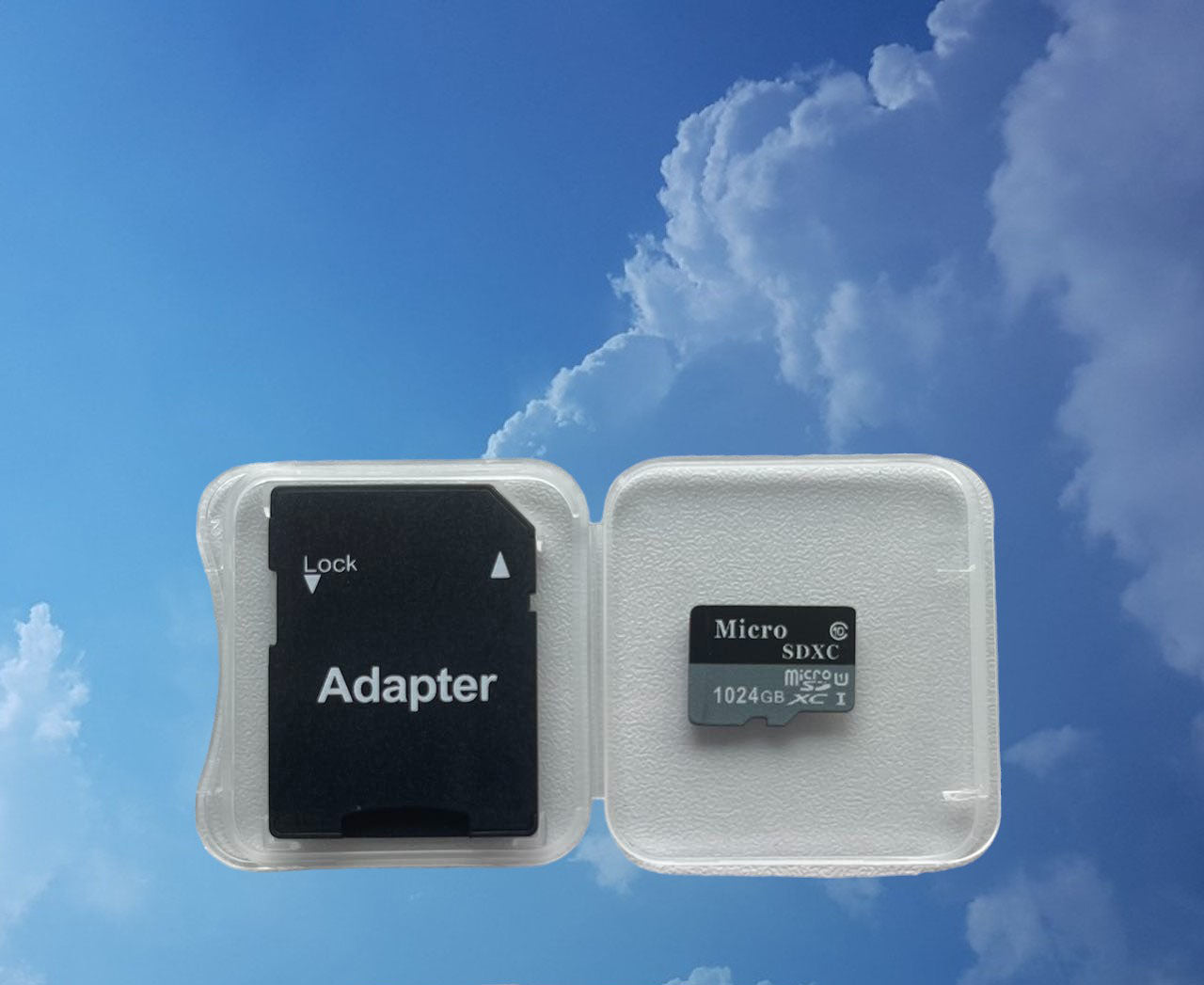 2 pics Micro SD card (1024 GB, 512 GB) with Adapter, memory card for PC, camera.