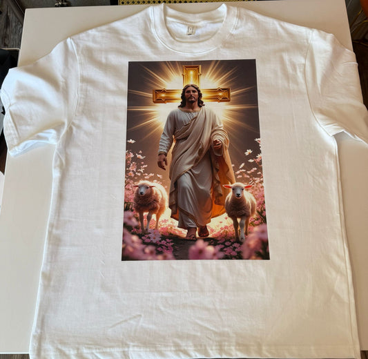 #7-L- Cotton 100% comfortable breathable T-shirt White