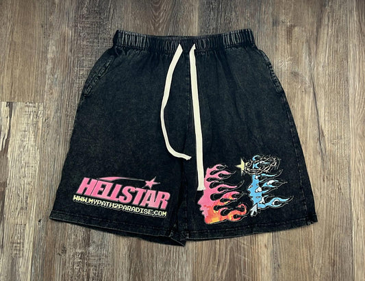E#5240-M-cotton 100%, super soft, super comfy, graphic shorts