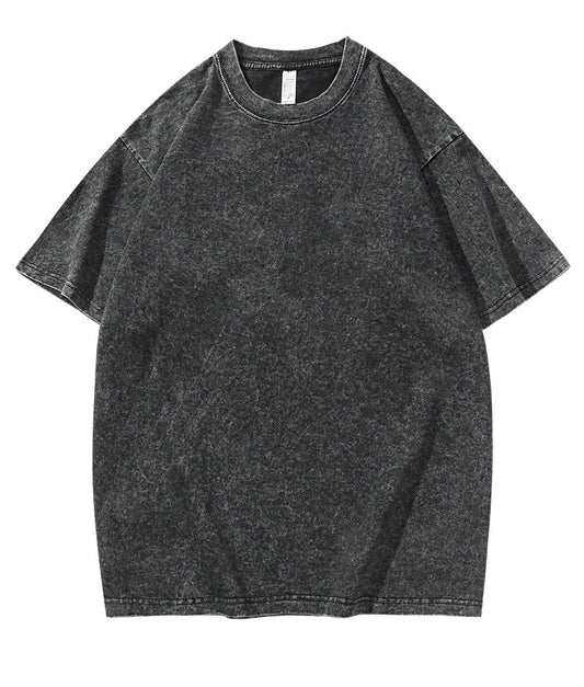 washed heavy cotton t shirt black, navy, brown