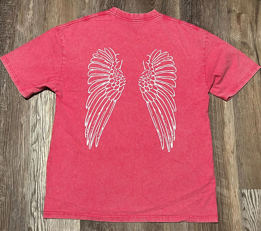 E#559-L-cotton 100%, super soft, super comfy, graphic tee