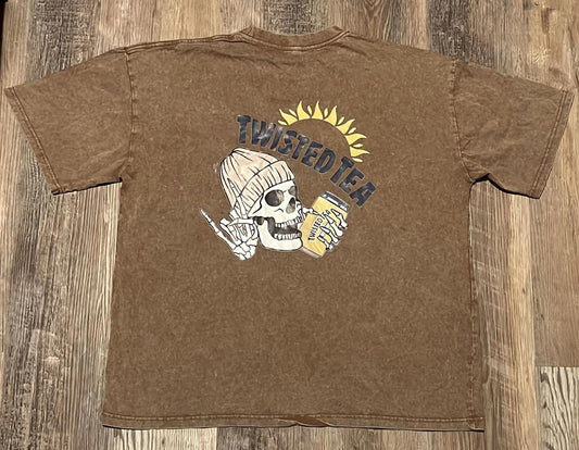 E#588-XL-cotton 100%, super soft, super comfy, graphic tee