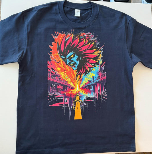 #4-M- Cotton 100% comfortable breathable T-shirt blue