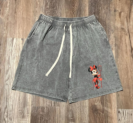 E#4150-XXL-cotton 100%, super soft, super comfy, graphic shorts, vintage
