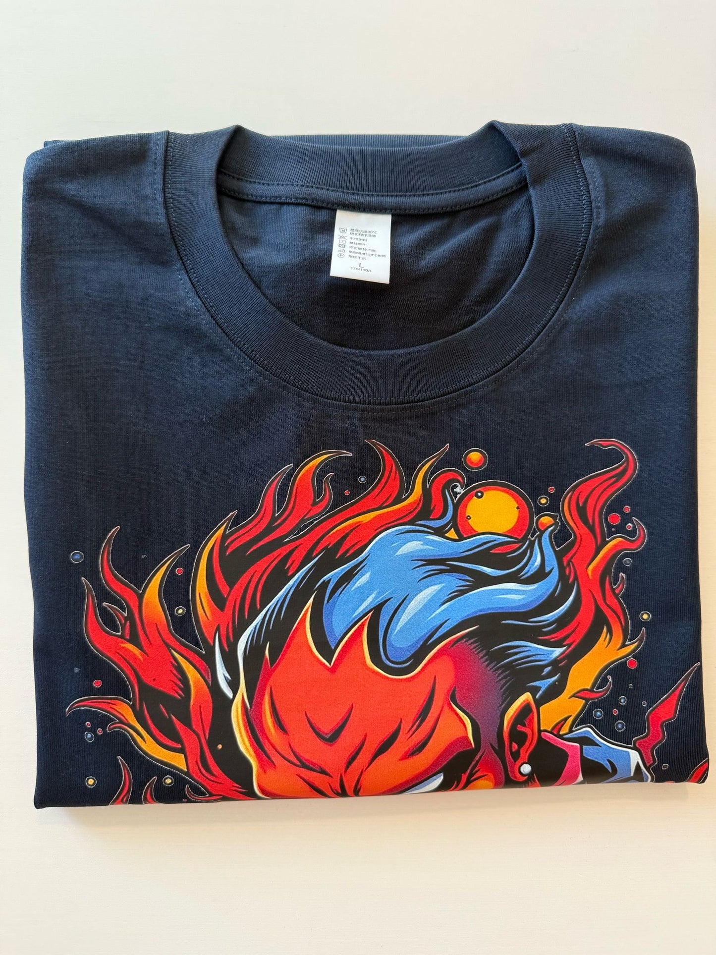 #2-M- Cotton 100% comfortable breathable T-shirt Blue