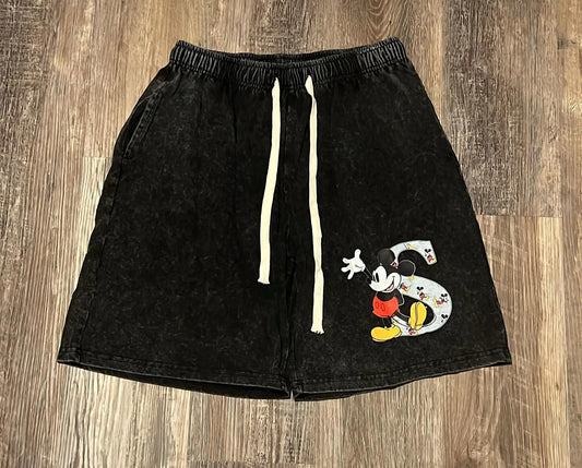 E#5124-XL-cotton 100%, super soft, super comfy, graphic shorts