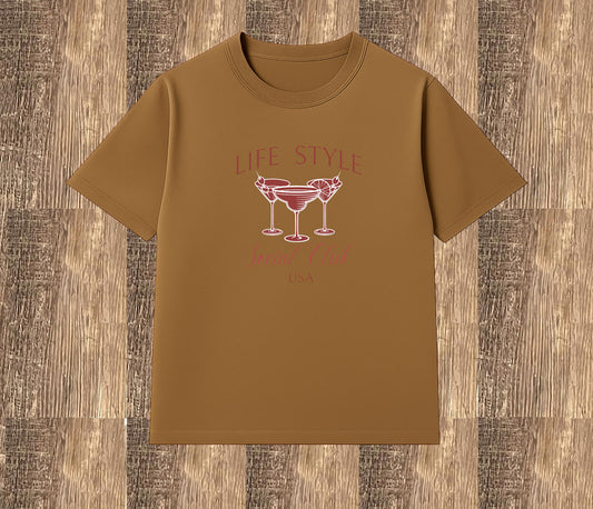 E#B0007-M-cotton 100%, super soft, super comfy, graphic tee
