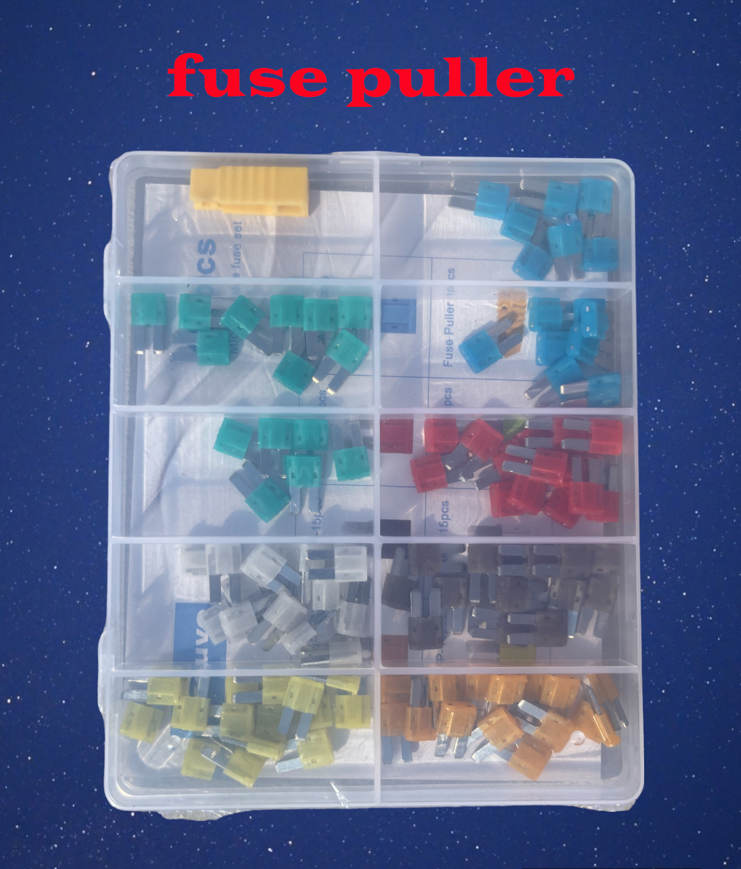 New Package 105 pcs Mini Standards Auto Fuses Kit for Car Truck RV Fuse Puller